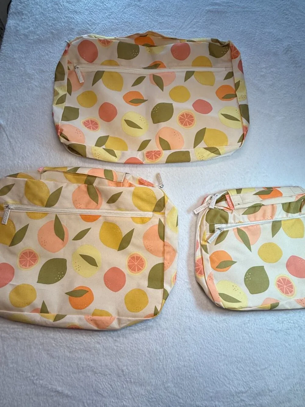 Calpak 3-piece Set Tutty Fruity Packing Cubes plus 1 Co-ordinating Sorbet Cube-
